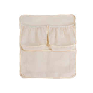 婴儿围栏收纳筐爬爬拖鞋收纳挂袋玩具杂物网兜袋宝宝防护栏门置物