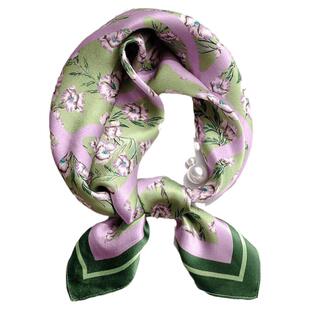 【紫云樱】70*70小方巾女百搭文艺装饰复古冬季领巾职业秋冬