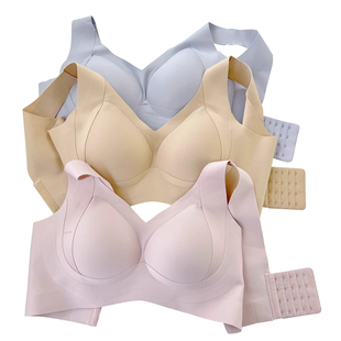 比没穿还舒服~大码大胸无痕内衣显小全罩杯无钢圈上托收副乳文胸