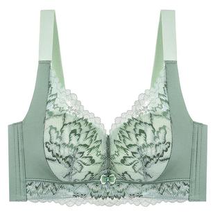 本命年红色内衣女聚拢小胸薄款1.2cm上托收副乳手掌杯无钢圈文胸