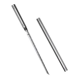 直播视频款霸王棍水果刀锻打全钢高硬度家用户外一体茶刀多用小刀