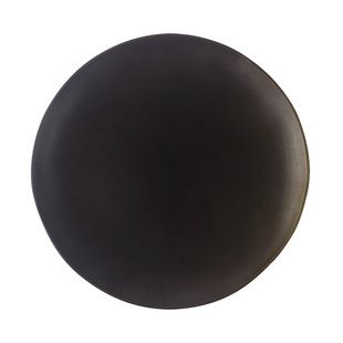 创意铁黑色陶瓷盘子异形牛排盘餐厅沙拉盘家用菜盘餐具轻奢意面盘