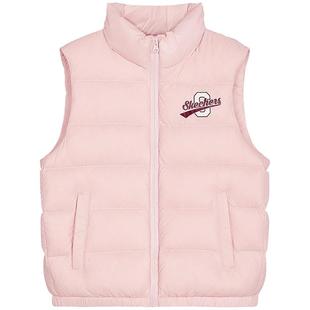 Skechers斯凯奇儿童羽绒背心冬季三防保暖运动童装男女童羽绒马甲