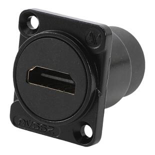 D型模块带固定工程高清AV音视频hdmi2.0双通86面板组装弯母对接座