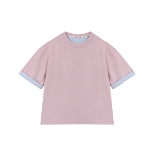 PISELLI史豌豆女童短袖t恤2026夏季新款洋气定染洋气儿童休闲上衣