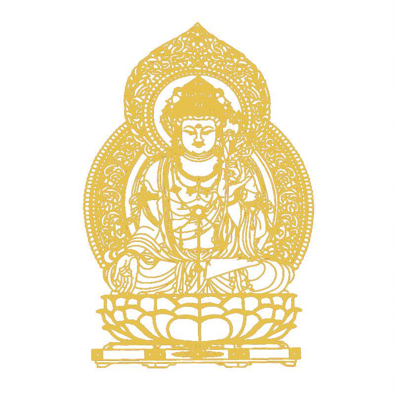 普陀山十二生肖手机金属贴守护神手机贴纸