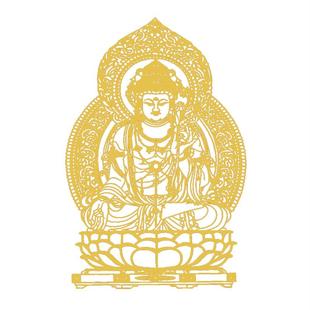 普陀山十二生肖手机金属贴守护神太岁护身符本命年好运手机背贴纸