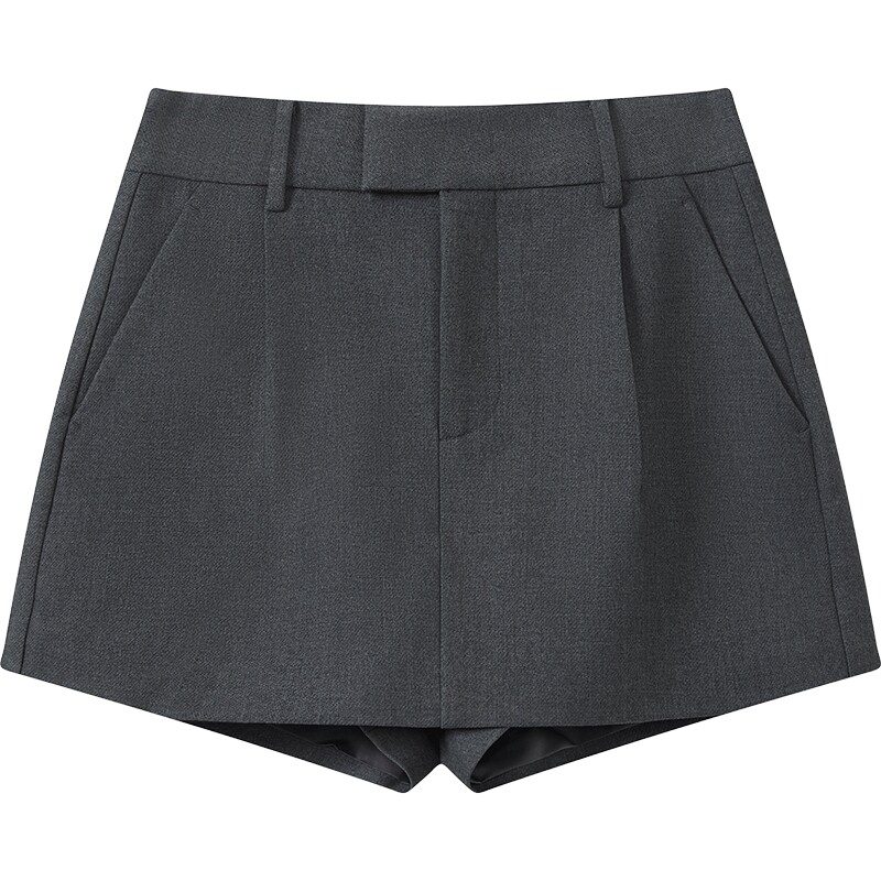 播冬季短款显瘦休闲裤女复古通勤风休闲裤DDS4KD5308