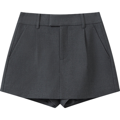 播冬季短款显瘦休闲裤女复古通勤风休闲裤DDS4KD5308