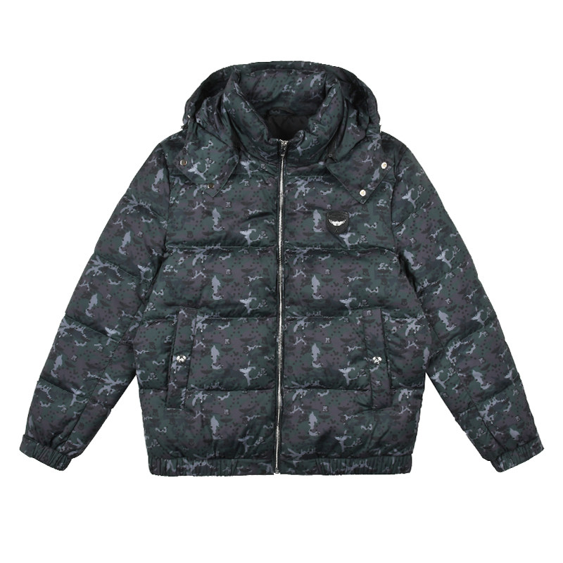 雷迪波尔可脱卸帽时尚潮流羽绒服