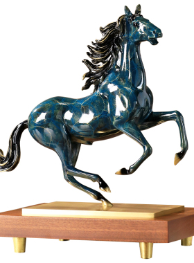 高端电视柜家居装饰马到成功摆件