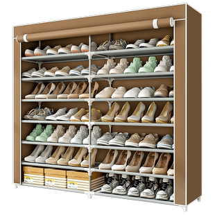 鞋柜宿舍全封闭防尘门口家用简易鞋架多层大容量室内玄关入门靠墙