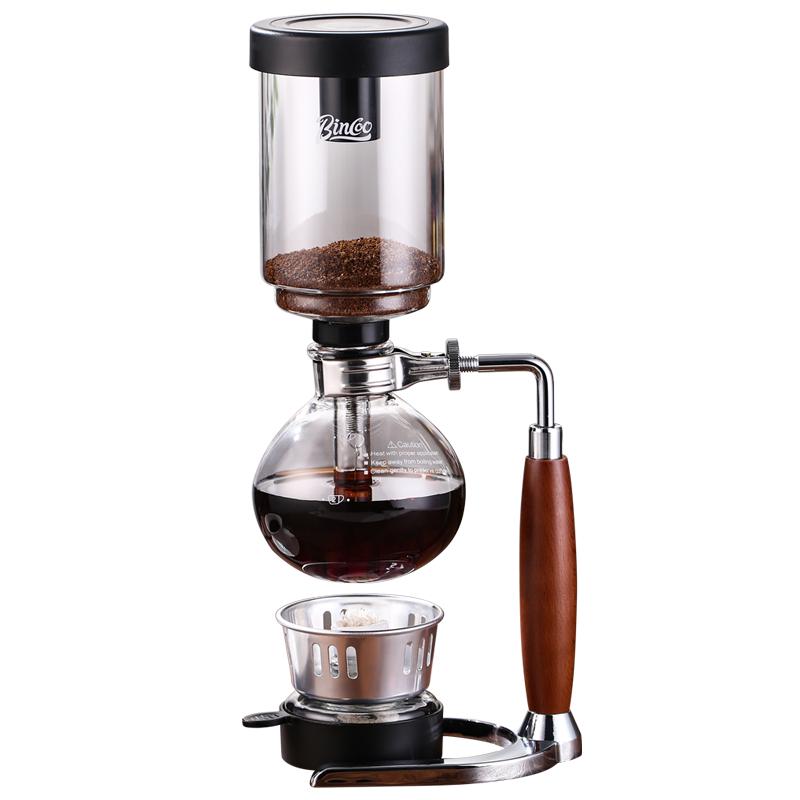 Bincoo虹吸壶欧式手动煮咖啡器具家用虹吸咖啡壶玻璃咖啡壶塞风壶