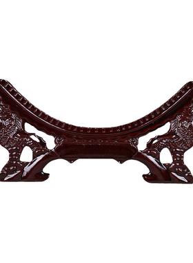 展示赏盘托架装饰盘子底座创意工艺品摆件塑料支架摆放座盘龙头架