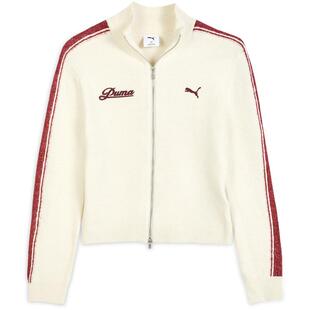 修身休闲长袖短款针织衫女款PUMA彪马官方新款春季运动外套635719