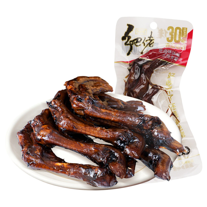 乡巴佬官方旗舰店老卤鸭爪鸭掌零食温州特产真空包装鸭肉休闲小吃