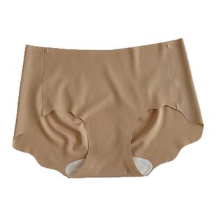 中高腰加长裆抗菌粉底液肉色肤色冰丝隐形无痕内裤女夏薄款三角裤