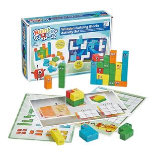 【上新】美国NumberBlocks数字积木木质积木儿童益智玩具3D空间教