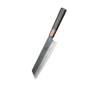 邓家刀家用大马士革主厨刀切片专用大足龙水锻打刀具锋利厨房菜刀