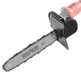 角磨机改单手电锯变家用小型多功能手持锯电动链锯柴户外伐木锯