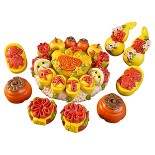 胶东花饽饽生日花样面食醒狮馒头宝宝满月百岁百天周岁抓周花馍馍