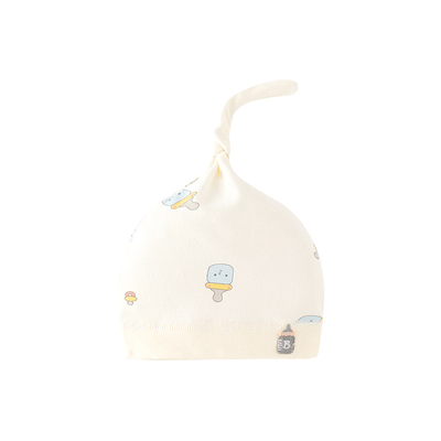 新生婴儿胎帽纯棉无骨护囟门春夏