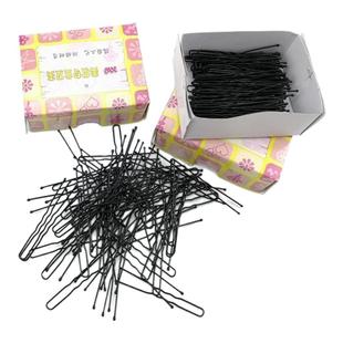 影楼韩国黑色一字夹发夹头饰顶夹U型夹成人刘海发卡子盘头小边夹