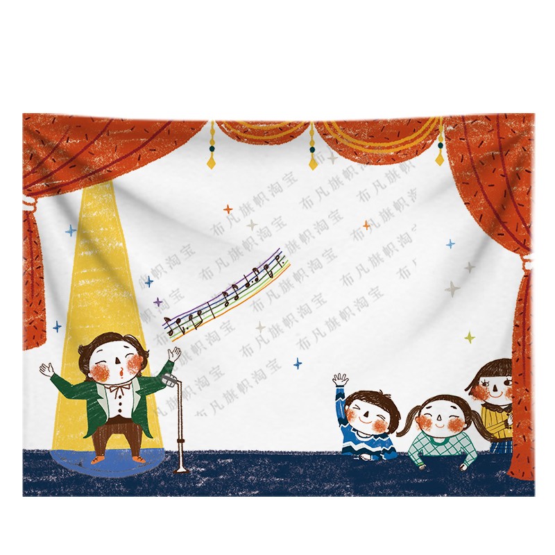 幼儿园运动会背景布挂布