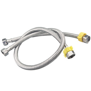 泊伊龙龙头马桶角阀304金属编织软管4分防爆防冻高温冷热进水软管