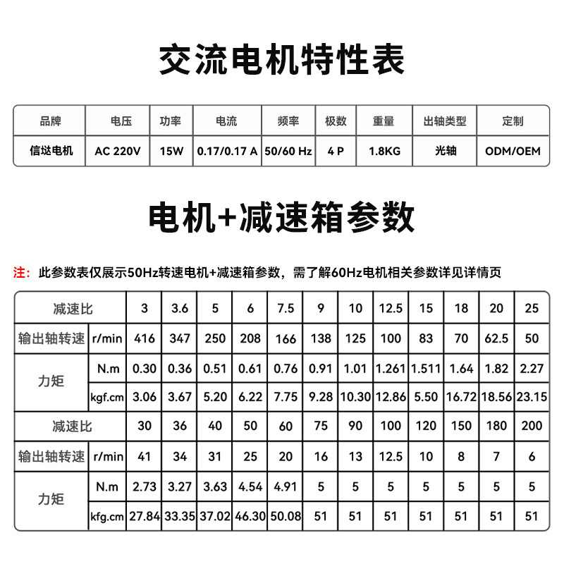 信达工厂齿轮减速电机15W可调速交流220V正反转低速慢速小型马达