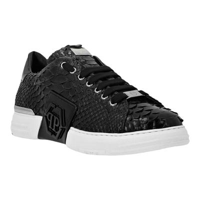 PhilippPlein/菲利普普兰男士休闲鞋蟒蛇皮牛皮内衬锌底新款