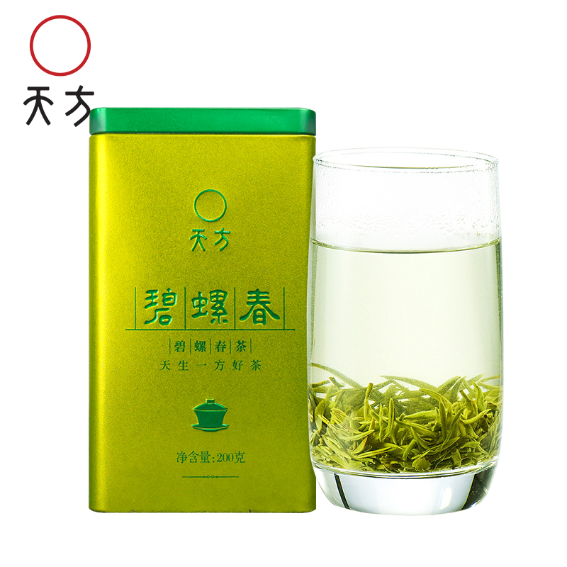 春茶天方茶叶苏州碧螺春茶雨前高山清香型绿茶罐装200g