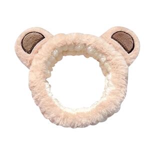 可爱毛绒洗脸发带发箍女2025新款敷面膜专用束发带头箍不勒头发卡