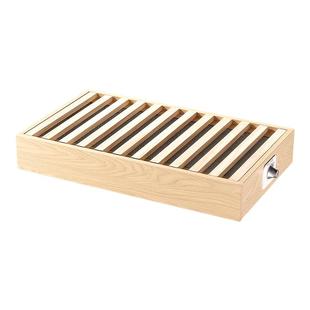 美菱取暖器家用实木节能烤火箱单人小电火桶办公室桌下烘烤暖脚器