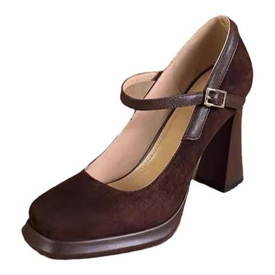 小个子不累脚粗跟高跟鞋