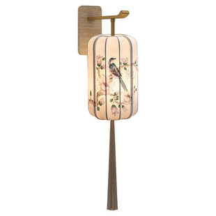 宋代美学新中式壁灯客厅床头卧室复古手工灯笼中国风禅意壁挂灯