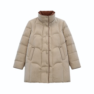 新中式国风女装2025新款羽绒服冬季妈妈加厚保暖中长款洋气外套