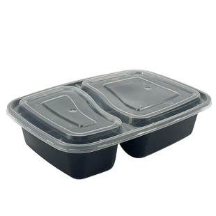 餐盒一次性食品级外卖打包盒商用长方形透明快餐盒饭盒便当盒带盖