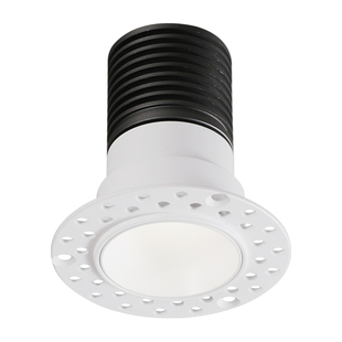 嵌入式预埋小射灯55开孔射灯无边框50mm智能可调角度天花无主灯