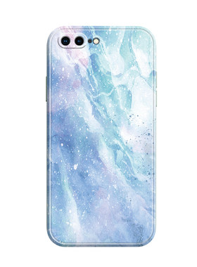 星空水彩个性硅胶苹果8手机壳