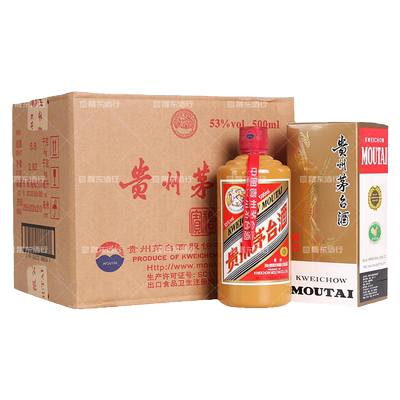 贵州飞天53度茅台礼宾整箱瓶白酒