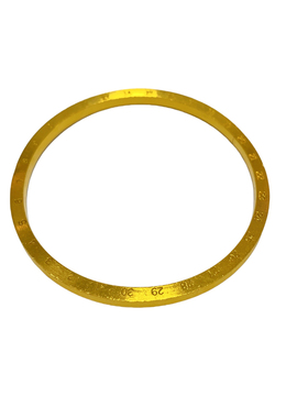 九冠黄金包银素圈手镯女款