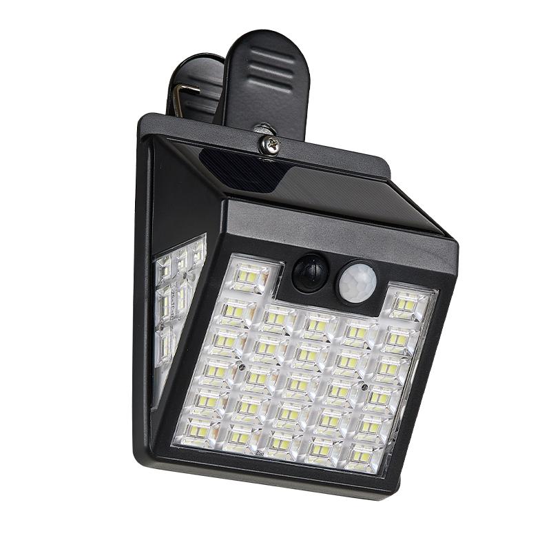 2025新款太阳能户外家用庭院灯人体感应免打孔阳台防水照明夹子灯