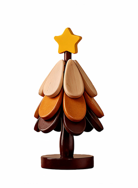 圣诞树餐桌隔热垫高级感创意摆件