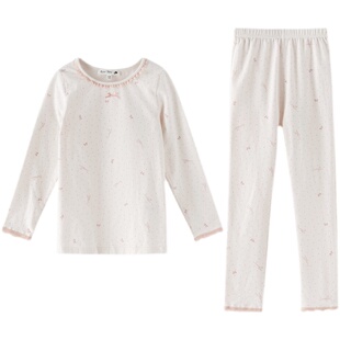 RoseTree宝宝秋衣套装女童纯棉打底保暖内衣儿童女孩全棉线衣线裤