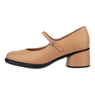 ECCO爱步女Sculpted LX雕塑奢华玛丽珍真皮粗跟优雅通勤鞋222503