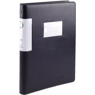 康百皮质活页资料册A4多层文件夹10/60插页袋4孔O型资料夹印LOGO