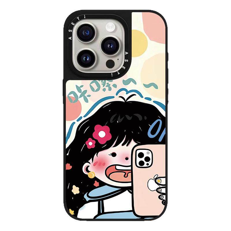 CASETiFiY联名搞怪自拍女孩苹果17pro适用iPhone16promax磁吸15plus手机壳14防摔13可爱12卡通华强北平替潮女