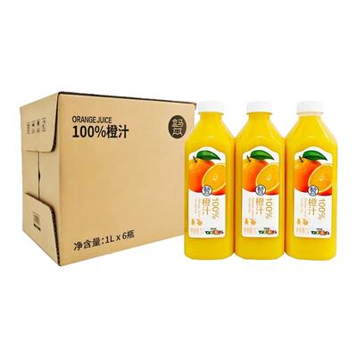 盒马 100%橙汁 1L*6瓶