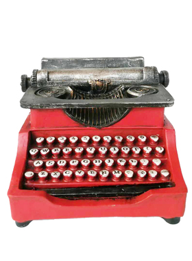 复古做旧树脂存钱罐老式打字机